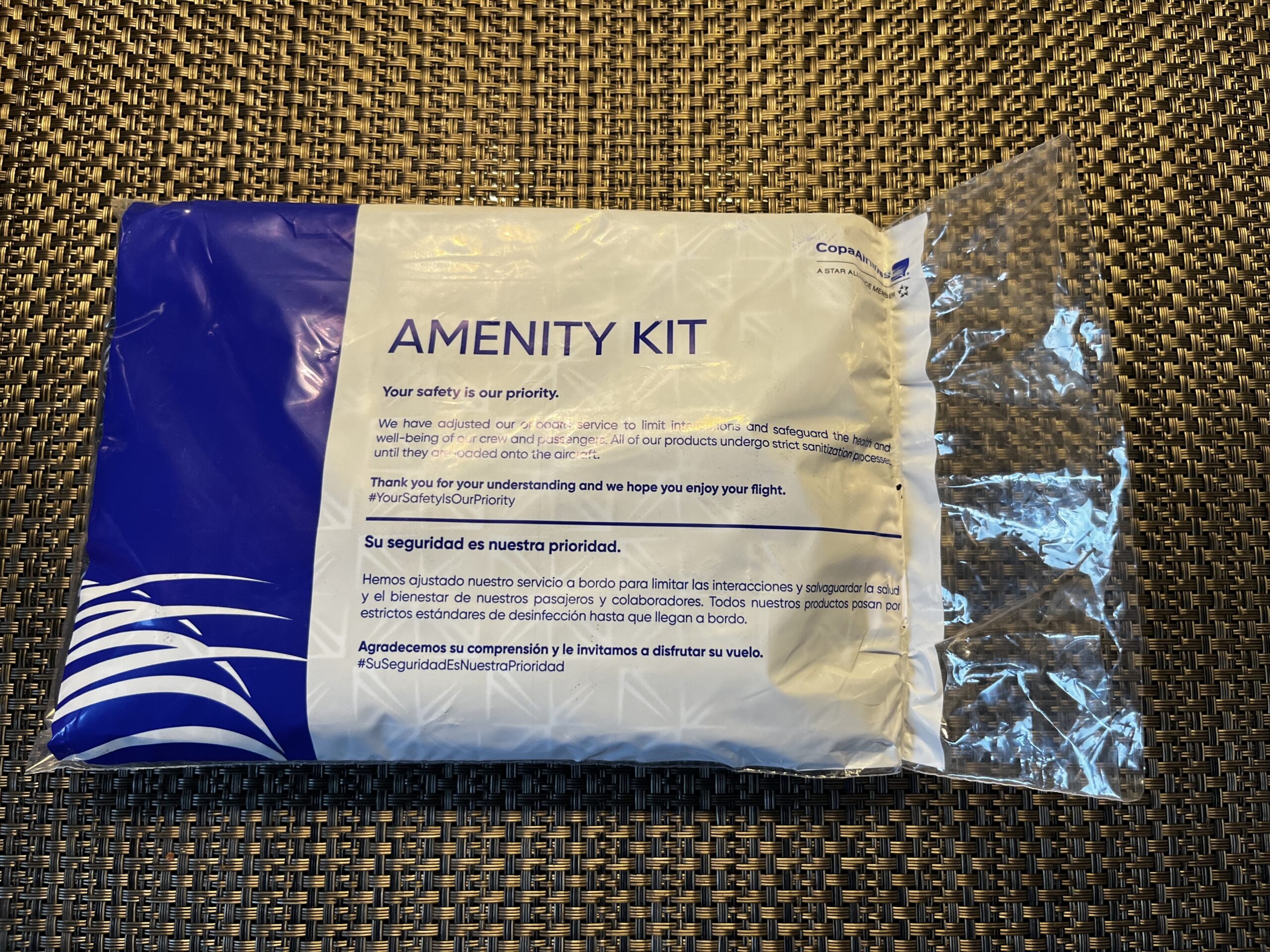 Review Copa Airlines Business Class Amenity Kit